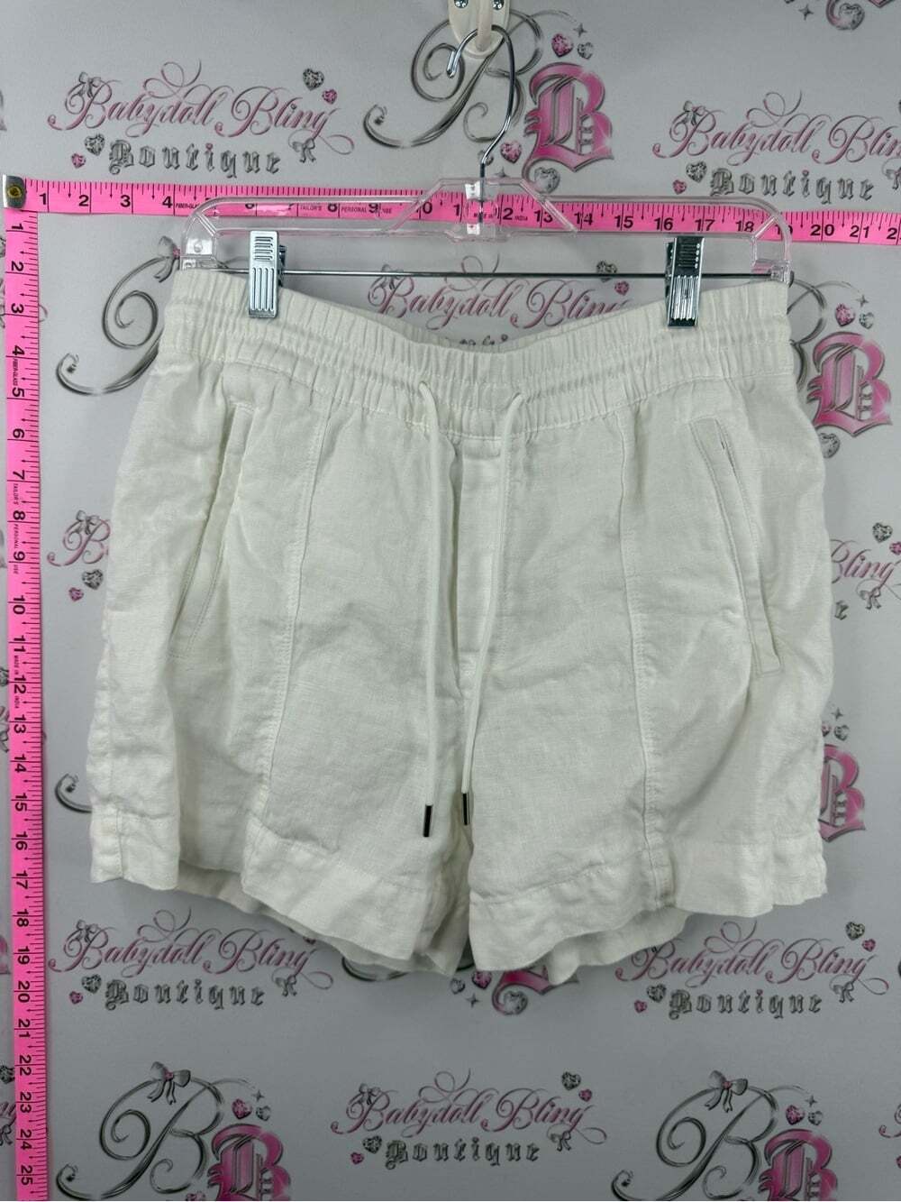 Athleta shorts cargo White High-Waist Drawstring Shorts